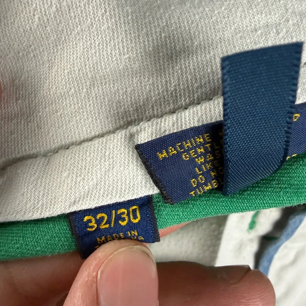 Polo Ralph Lauren Pants Men's 32x30 Green Classic Fit Chino Trousers Preppy